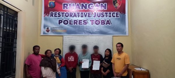 Polres Toba Terapkan Keadilan Restoratif untuk 3 Tersangka Kasus Pengeroyokan