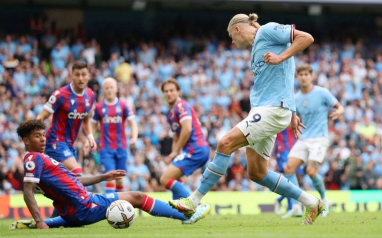 Nyaris Kalah, Manchester City Balik Ungguli Crystal Palace 4-2 Lewat Hattrick Haaland