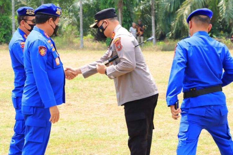 Kapolres Labuhanbatu Sambut Kunjungan Kakorpolairud Baharkam Polri