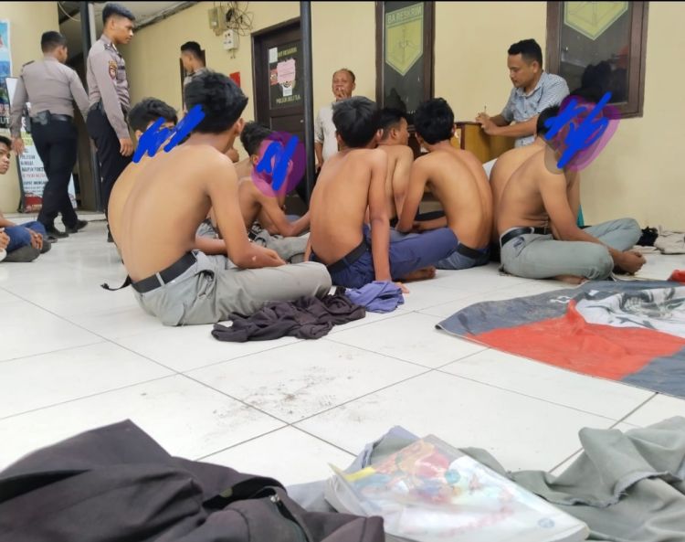 Belasan Pelajar Berencana Tawuran di Hari Kemerdekaan Tertangkap