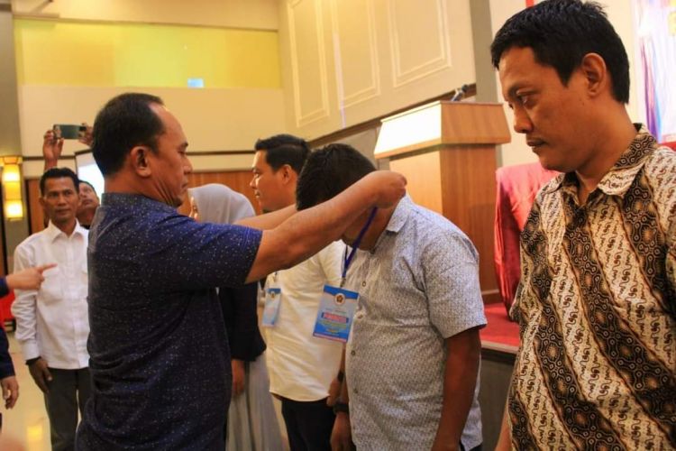 Kadis Kominfo Buka Lokakarya Jurnalistik dan Pra UKW PWI Labuhanbatu