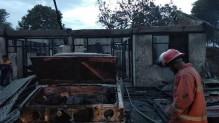 Rumah Dinas SPN Polda Aceh Terbakar