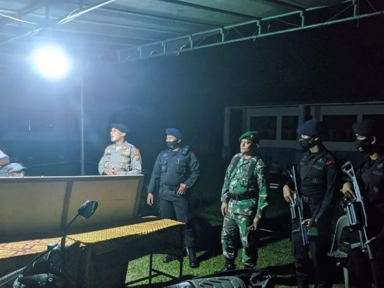Wujudkan Sitkamtibmas Kondusif Jelang Pildkades di Asahan, Brimob Kompi 2 Yon B Poldasu Patroli Cipta Kondisi
