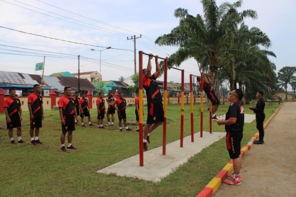 Batalyon B Brimob Sumut Gelar Test Kesamaptaan Jasmani