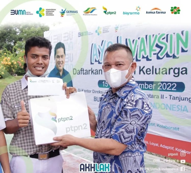 Penerima Vaksin di PTPN2 Dihadiahi Gula dan Migor