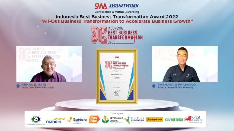 PLN Sabet Penghargaan Indonesia Best Business Transformation