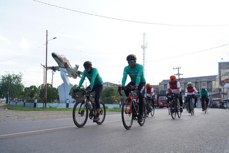 Pangdam IM Beserta RBA Ikuti Gowes Grand Fondo Atjeh