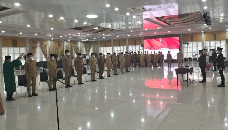 123 Pejabat Administrator dan Pengawas di Pemprov Sumut Dilantik, Ilyas Sitorus Plt Kadis Kominfo