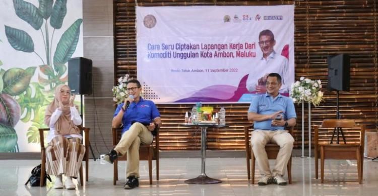 Sandiaga Ajarkan Olah Produk Unggulan Jadi Cuan