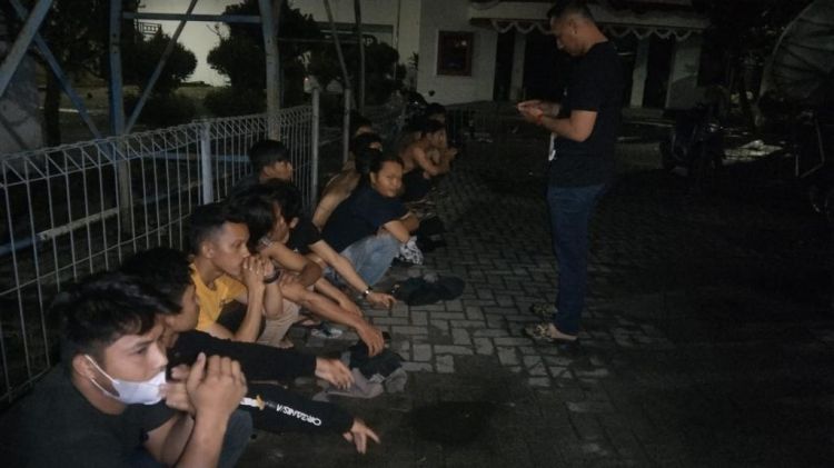 Diduga Hendak Tawuran, Ketua Geng Motor dan Anggota Ditangkap Polsek Medan Baru