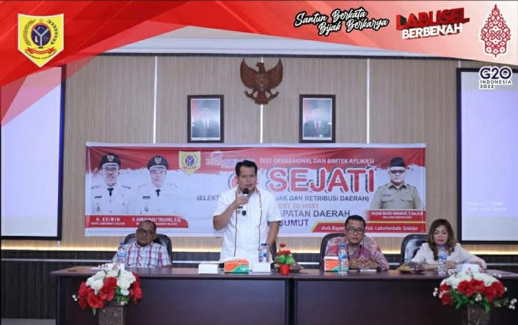 Wakil Bupati Labusel Buka Bimtek Test Operasi Aplikasi e-Sejati Tahun 2022