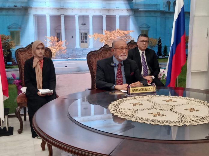 Wali Nanggroe Zoom Meeting Bersama Federasi Rusia