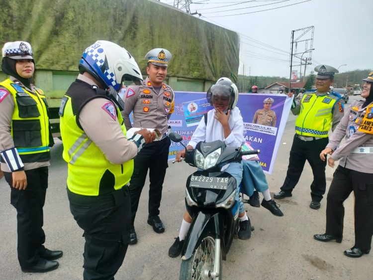 Pelanggaran Helm Masih Mendominasi di Labuhanbatu