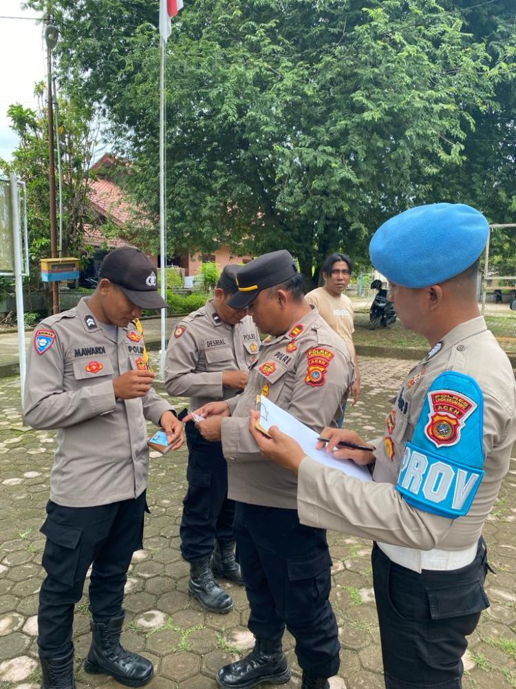 Personel Polsek Sawang Diminta Jaga Nama Baik Polri