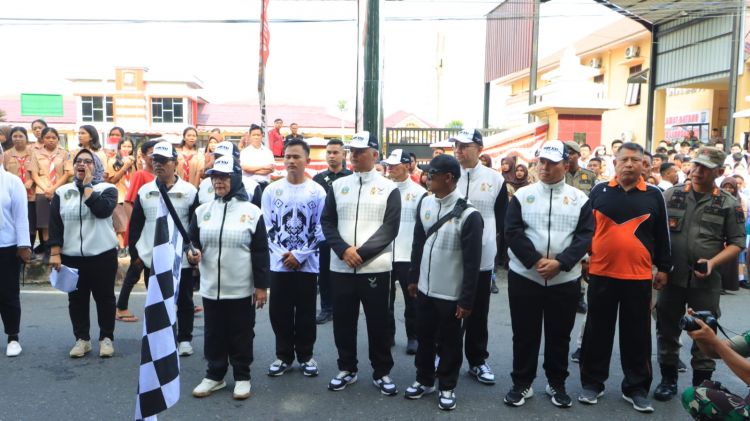 Kapolres Turut Hadir Di Kirap Api Pon Ke XXI