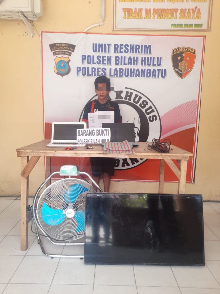Satreskrim Polsek Bilah Hulu Ringkus Pencuri Dari Dalam Sumur