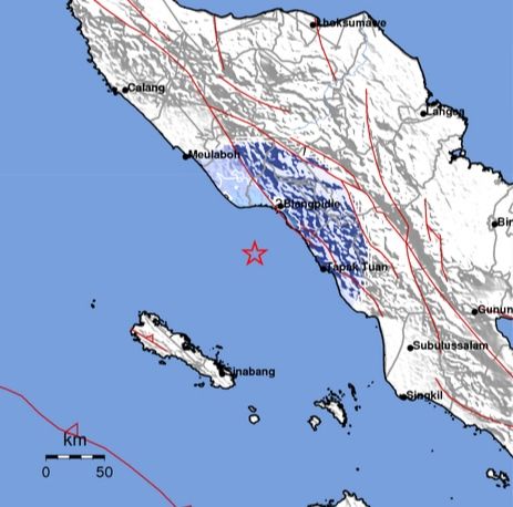 Gempa Bumi Magnitudo 4,4 Guncang Wilayah Aceh Selatan dan Sekitarnya