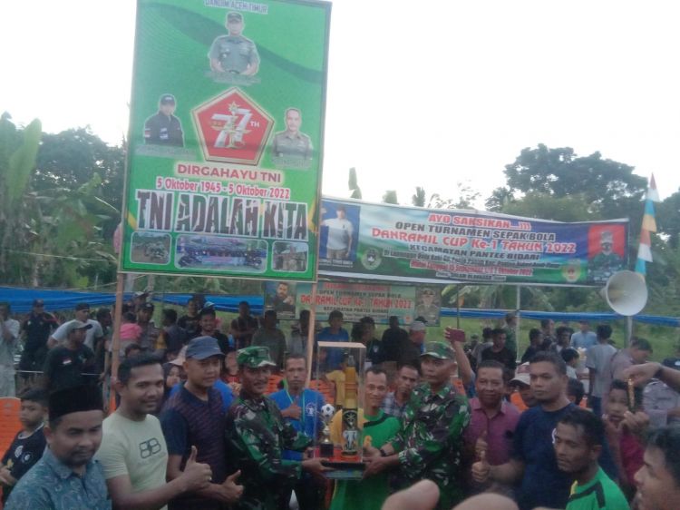 Tunas Muda FC Juarai  Turnamen Danramil Cup ke 1 Tahun 2022