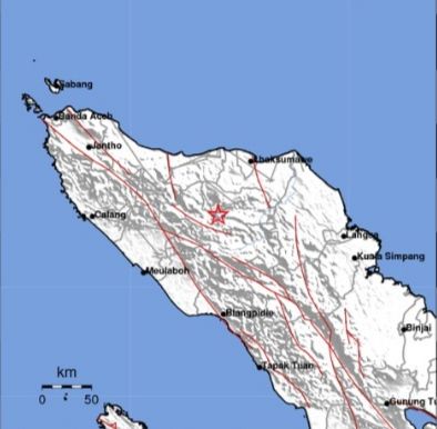 Gempa Bumi Tektonik Magnitudo 2,5 Guncang Takengon