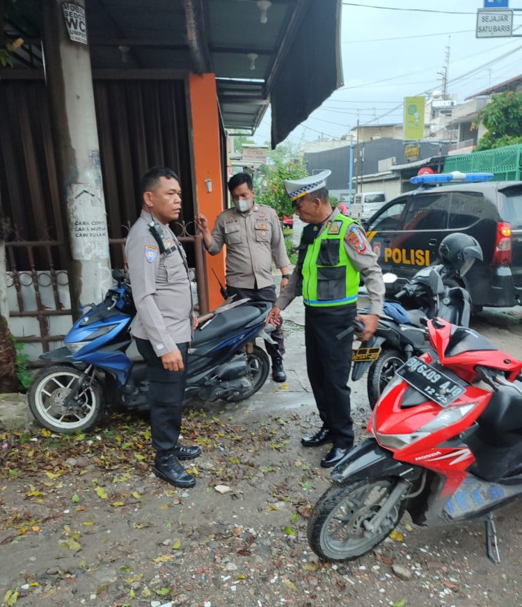 Diduga Hendak Tawuran, Polsek Medan Baru Bubarkan Kerumunan Pelajar