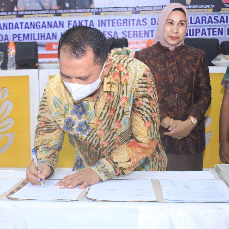 Deklarasi Damai Pilkades Serentak, Bupati Labuhanbatu Ajak Sama-Sama Ambil Hati Masyarakat