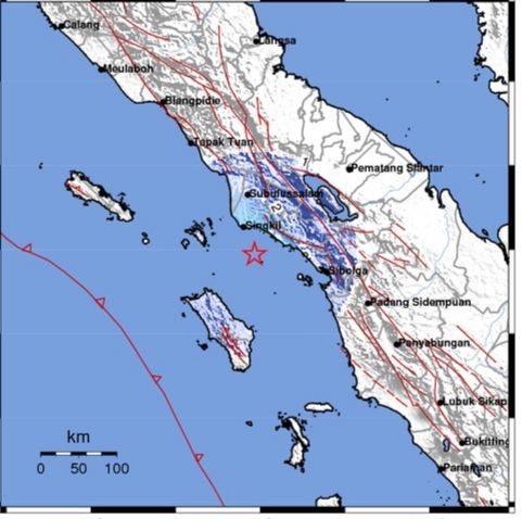 Gempa Berkekuatan Magnitudo 4,6 Guncang Wilayah Aceh dan Sumut