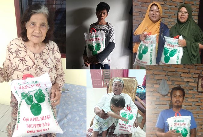 Hafiz Quran dan Warga Doakan Pemberi Beras Jumat