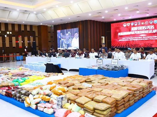 Polri Sita 197 Ton Barang Bukti Narkoba dari 38.934 Kasus Selama 10 Bulan