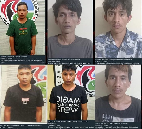 Ini Identitas 6 Tahanan yang Kabur dari Polres Toba, Dua Berhasil Ditangkap