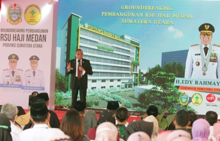 Groundbreaking Pembangunan RS Haji, Edy Rahmayadi: Agar Masyarakat Tak Perlu Lagi Berobat ke Luar Negeri