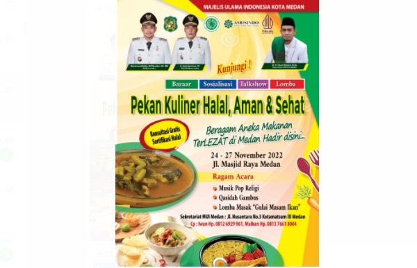 Besok, MUI Medan Gelar Pekan Kuliner; Ada Hiburan dan Talkshow