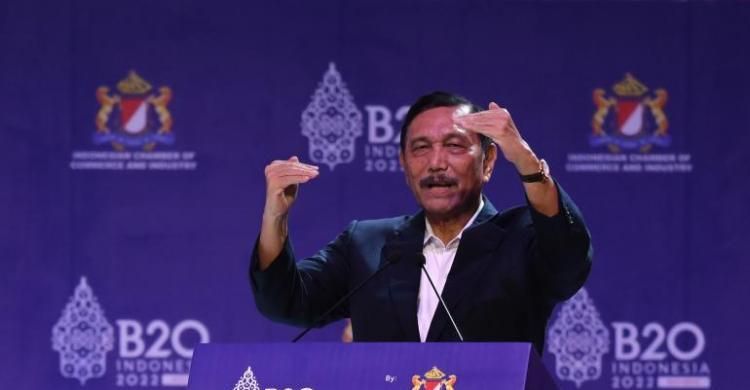 Bicara Utang Kecil Di Forum B20,  Luhut: Saudara-saudara Lihat Semua Data Ini Ya!