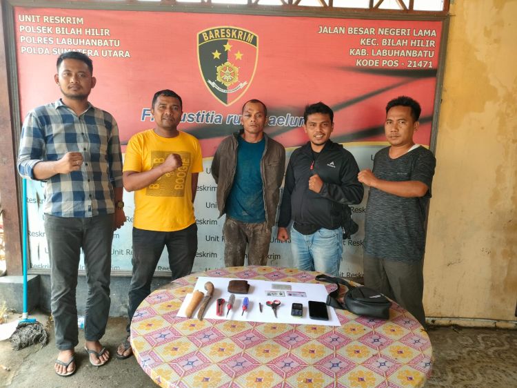 Tekab Polsek Bilah Hilir Tangkap Pelaku Pencurian Motor dan Mobil