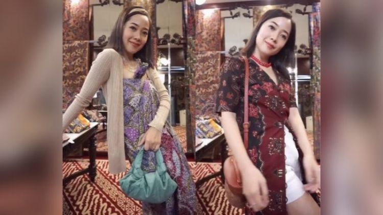Karina Salim,Keturunan Pahlawan Nasional Kenakan Outfit Kekinian Nuansa Tradisional