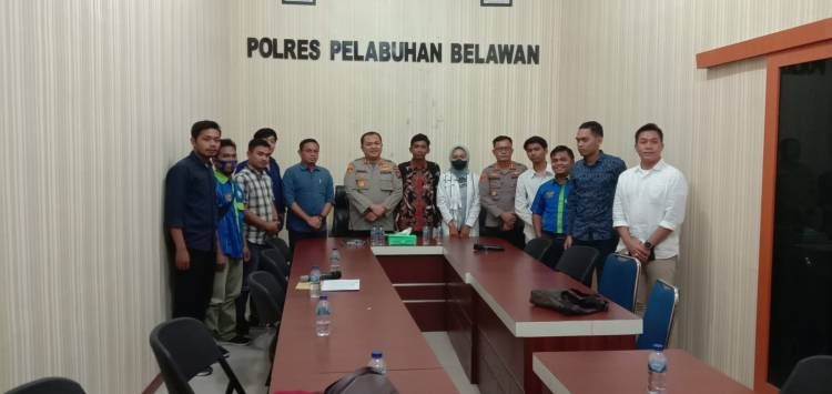 Polres Belawan Dapat Dukungan Elemen Mahasiswa Berantas Narkoba