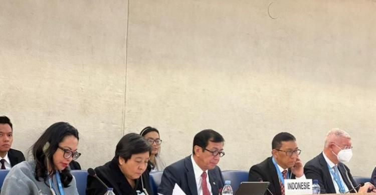 Menteri Yasonna Serahkan  Laporan HAM Nasional Ke PBB
