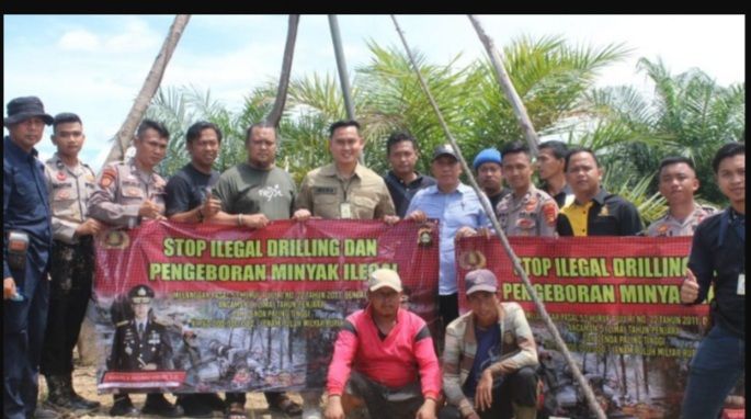 Polres Musi Rawas Amankan Dua Pelaku Ilegal Driling