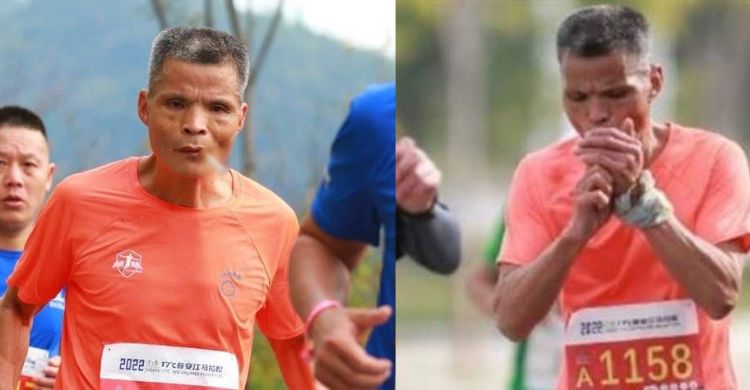 Viral Bang....Pulaknya Ngisep Rokok Saat Maraton