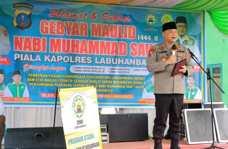 Gebyar Maulid Memperebutkan Piala Kapolres Labuhanbatu Dibuka