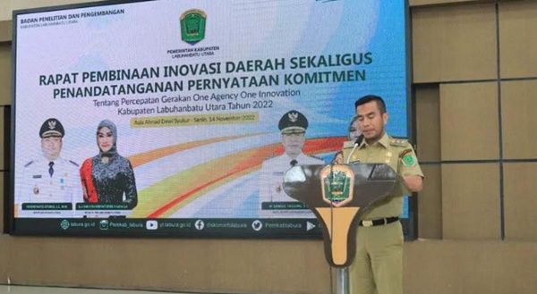 Rapat Inovasi  Daerah, Wabup Harap Labura Jadi Juara
