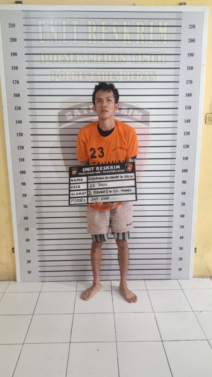 Polsek Medan Timur Tangkap Begal Ibu dan Anak