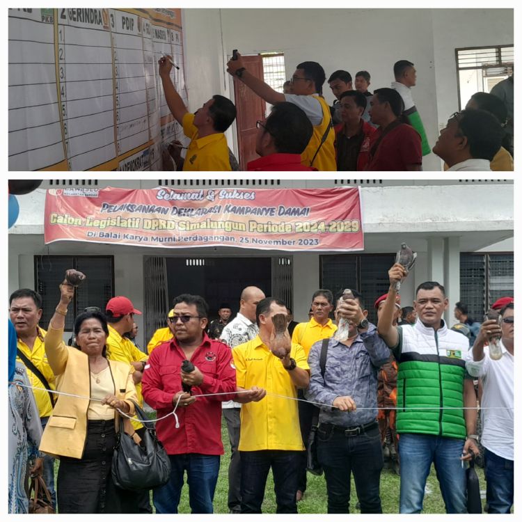 23 Caleg Dari Dapil IV Kabupaten Simalungun Teken MOU.