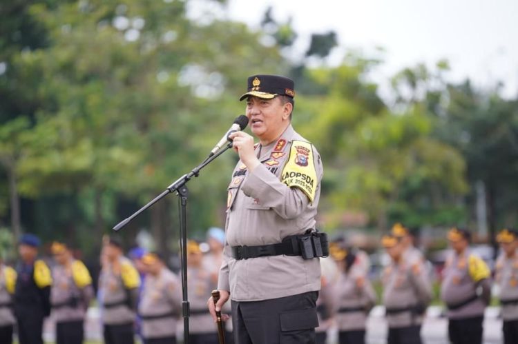 Gelar Apel Kesiapan Pengamanan Kampanye di Riau, Irjen Iqbal Tekankan Integritas