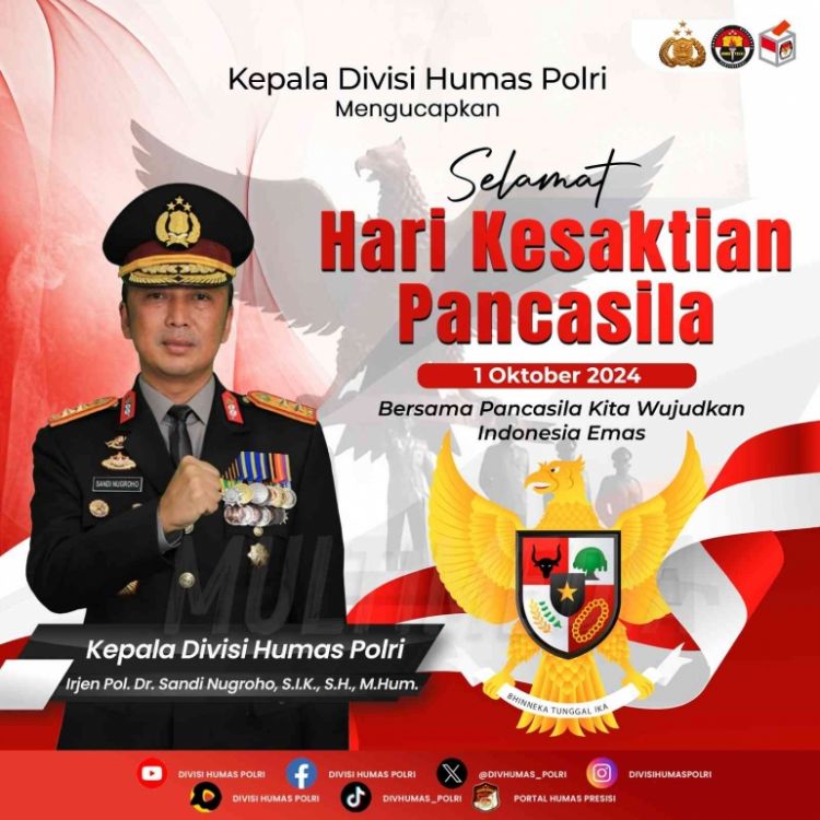 Kadiv Humas Polri Tegaskan Pentingnya Persatuan di Hari Kesaktian Pancasila untuk Wujudkan Indonesia Emas!