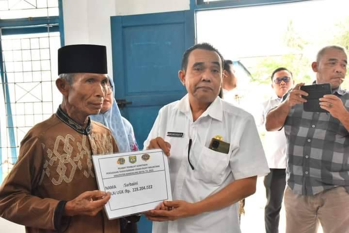 Mantap ! Warga Dapat Ganti Rugi Pembebasan Lahan Bandara Bukit Melintang
