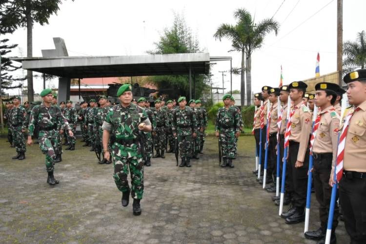 Danrem 023/KS Lepas Pleton Beranting Yudha Wastu Pramuka Jaya Etape Pertama