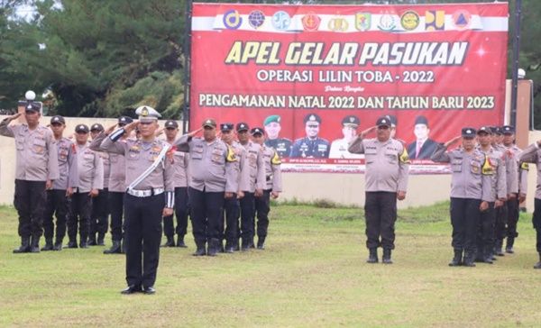 Polres Sergai Gelar Pasukan Operasi Lilin Toba 2022