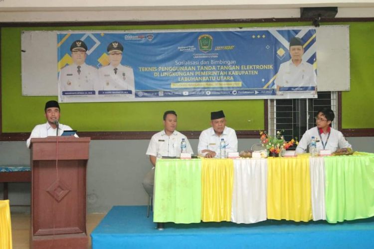 Wakil Bupati Labura Buka Kegiatan Sosialisasi dan Bimtek TTE