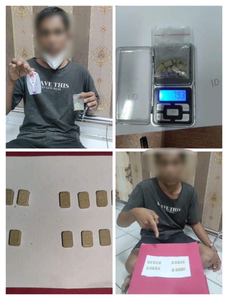 Polda Sumsel Tangkap Seorang Pengedar Ekstasi