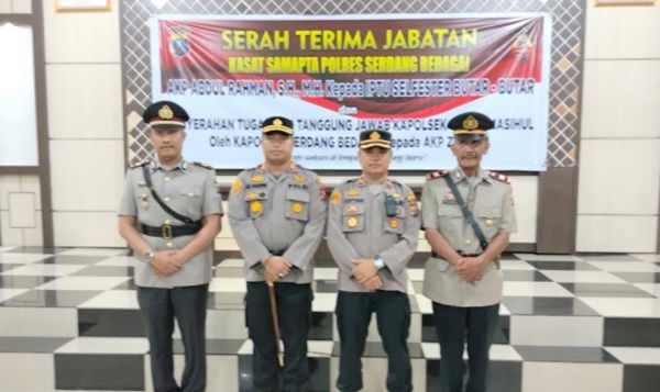 Iptu Selfester Butar-butar Resmi Jabat Kasat Samapta Polres Sergai